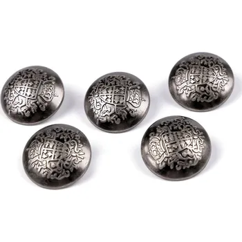 Knoflík Kovový knoflík velikost 28", 32", 36" Varianta: 1 (36") nikl antik, Balení: 200 ks