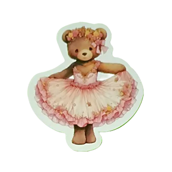 samolepka Samolepky - tančící medvídci VIII (sada 5 ks)