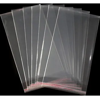 Obalový materiál PP sáček s lepicí klopou 14x25 cm Varianta: transparent, Balení: 100 ks