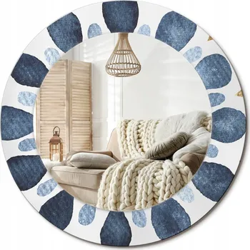 Zrcadlo Zrcadlo s potiskem do koupelny ložnice obývacího pokoje 50 cm Mandala měsíční