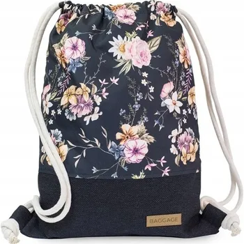 Dámský batoh s vícebarevnými květy, tkanina 60 l