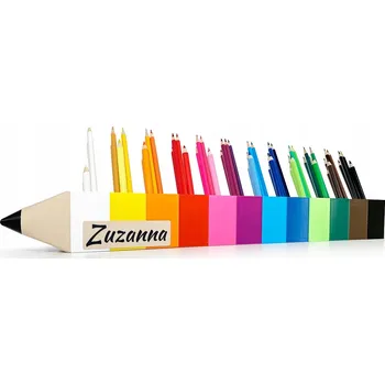 Psací stůl Sorter na pastelky se jménem Organizér na psací stůl 12 kol Montessori Kajawis