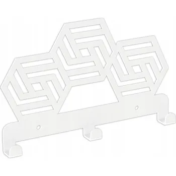 Věšák Šatní ramínko kovový Domer bílý