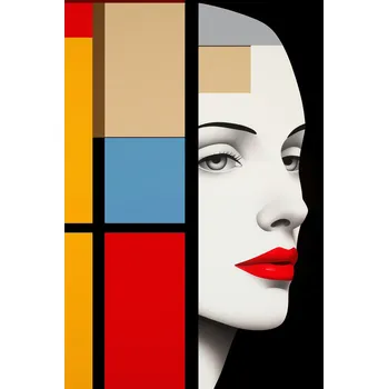 Plakát Plakát Geometrický Pohled do Dálky bez rámu 61 x 91,5 cm