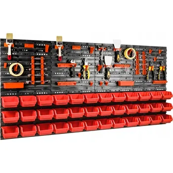 Obraz Dílenská deska do garáže 160x80 cm + 36 boxů