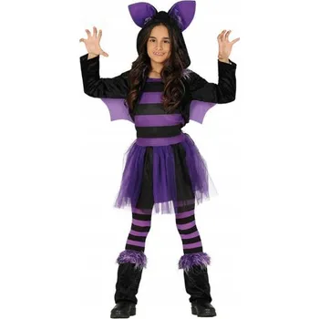 Karnevalový kostým KOSTÝM KOSTÝM NETOPÝRA V ČERNOFIALOVÉ OBLOZE 116