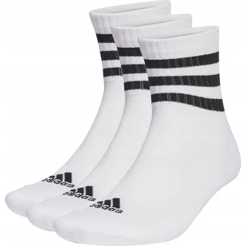 Podprsenka Ponožky Adidas 3S C SPW MID 3P bílé, velikost 46 a větší