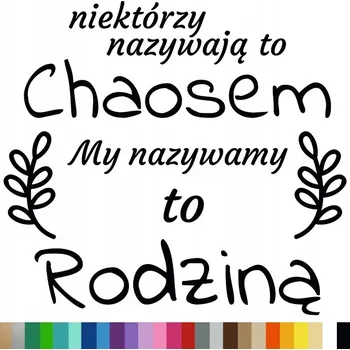 Samolepící dekorace Samolepka na stěnu Citát CHAOS 44x47 cm