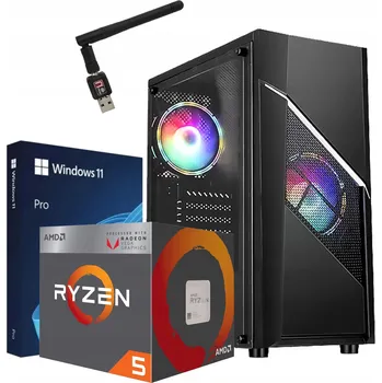Stolní počítač POČÍTAČ Ryzen 5 32GB RAM 1TB M.2 NVMe WINDOWS 11 RYCHLÝ PRO HRÁČE