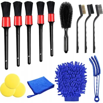 Autokosmetika SADA 15KS KARTÁČŮ NA ČIŠTĚNÍ INTERIÉRU AUTA DETAILING