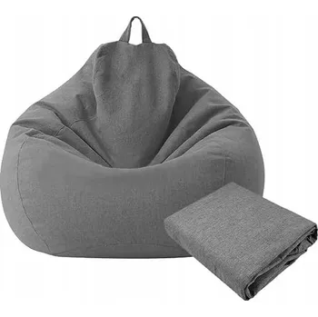 Sedací pytel OBAL NA SEDACÍ VAK / PUF ŠEDÝ 70x80cm
