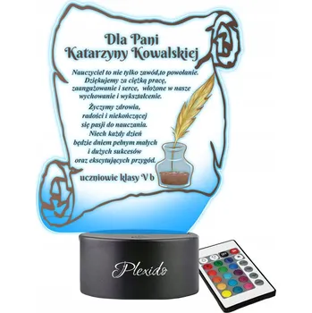 Lampička Plexido vícebarevná Noční lampa