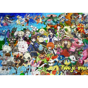 Puzzle Puzzle Pokémon Detektiv Pikachu A4 110 dílků + jméno -