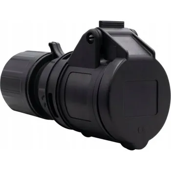 Elektrická zásuvka Hermetická Elektrická Zásuvka F-Elektro černá