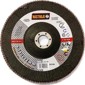 Příslušenství k brusce NÁSTROJE CZ lamelový kotouč 180mm ZA60 ocel IM-8-180-060