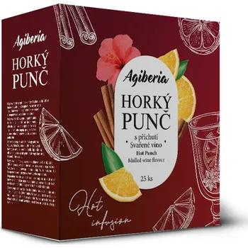 Instantní nápoj AG FOOD Group a.s. Agiberia Horký punč - Svařené víno 20 g Švestka