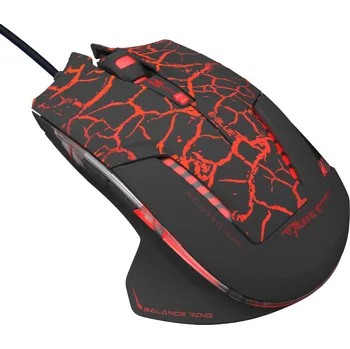 Myš Myš drátová USB, E-blue Mazer Pro, černo-červená, optická, 2500DPI