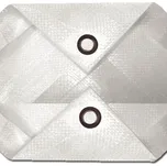 plachta s oky 5*6m bílá kašírovaná 140g/m2 764058