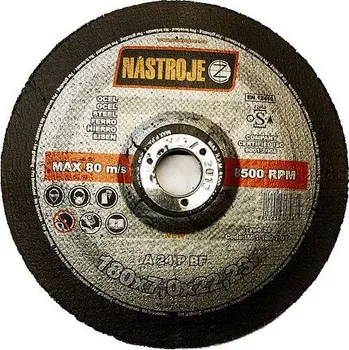 Brusný kotouč NÁSTROJE CZ kotouč brusný 180*7,0mm ocel IM-1-180-7,0T