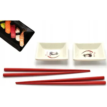 Prostěradlo Sada na sushi z melaminu pro 2 osoby - Lilková Sheru Melamina mini