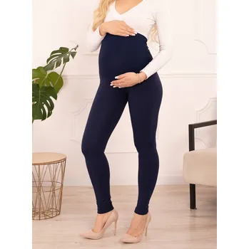 FMM Těhotenské legíny Basic tmavě modré bavlněné Velikost: XL