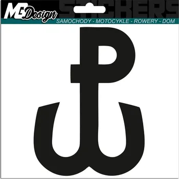 Samolepicí dekorace na vozidlo SAMOLEPKA na auto POLSKO BOJUJE 11x15 cm