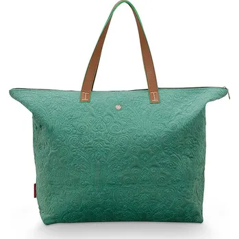 PIP Studio Taška sametová prošívaná zelená 66 x 20 x 44cm 51.273.316