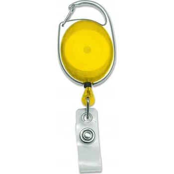 Přívěsek Na Klíče Kancelářská Žlutá Karabina Pásek