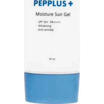 Přípravek na opalování PEPPLUS+ - MOISTURE SUN GEL - Ultra lehký hydratační anti-age SPF krém 50+ PA++++ 50 ml