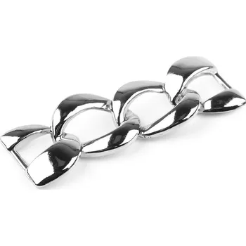 Designový řetízek na zdobení oděvů, doplňků a plavek 2,1x6,2 cm Varianta: 1 nikl, Balení: 5 ks