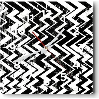 Hodiny Nástěnné hodiny do obýváku 40x40 Abstrakce Tiché hodiny Skleněné hodiny Bez hlučnosti