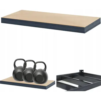 Dílenský regál Kovový skladový regál Wamar-Sosenka 6 x 75 x 60 cm, nosnost až 350 kg na polici