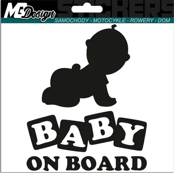 Samolepicí dekorace na vozidlo Samolepka auto s motivem DÍTĚTE NA PALUBĚ 13x16