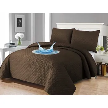 Prostěradlo Přehoz |eysa polyester 220 cm x 200 cm hnědý