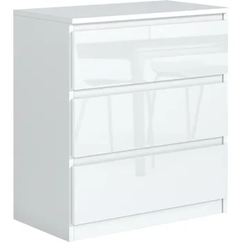 Komoda Komoda Meble Masztalerz 70 x 39 x 78 cm, bílý lesk