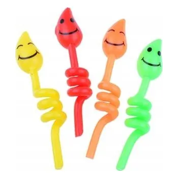 Dortová svíčka Svíčky šroubovice s obličejem 4 ks 11 cm Arpex.