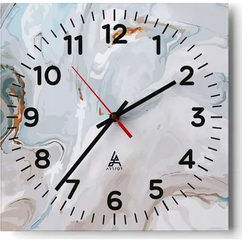 Hodiny Nástěnné hodiny do obýváku 40x40 Abstrakce Tiché hodiny Skleněné hodiny Bez hlučnosti