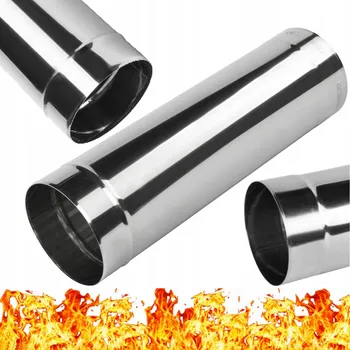 Kouřovod Trubka fi 160 kyselinovzdorná 0,5 m nerezová komínová KWAS kouřová do kouře