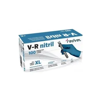 Pracovní rukavice Rukavice nitril XL 100ks jednoráz bezpudr V-R vel.10