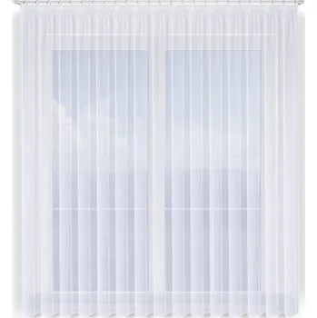 Záclona Hotová záclona 600x180 cm, bílý voál se závažím