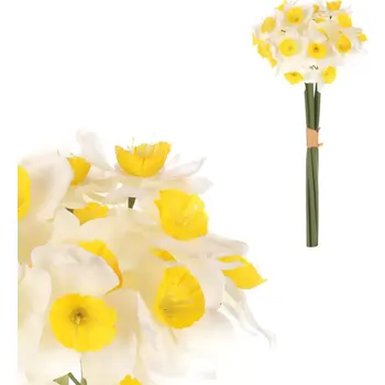umělá květina Narcisky bílá KN7047 WT - SLEVA 3% s kodem radost25