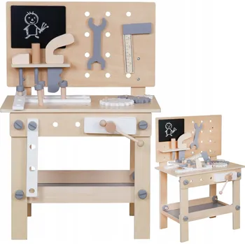 Dřevěná hračka Dětský pracovní stůl Minexo
