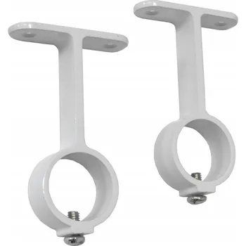 Věšák Držák tyče na šaty 20mm bílý 2ks