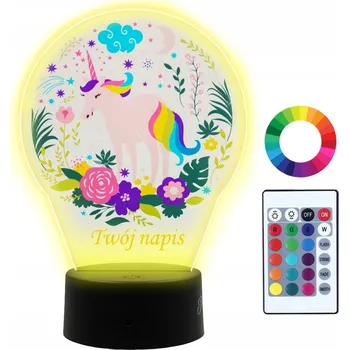 Lampička Noční lampa Plexido vícebarevná