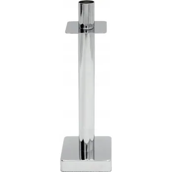 Svícen DEKORATIVNÍ SVÍCEN LORI 8 X 8 X 26 CM STŘÍBRNÝ