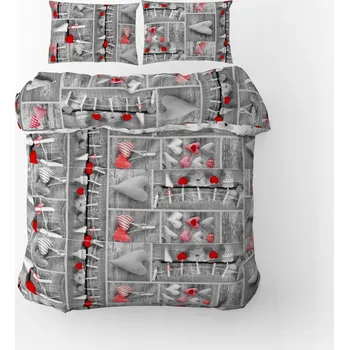 Povlečení SADA POVLEČENÍ 160X200 NA PŘIKRÝVKU 2x POVLAK NA POLŠTÁŘ 70X80 KONEY