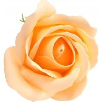 umělá květina Broskvová RŮŽE z mýdla - květina jako dárek, kytice k významnému dni, v krabičce 1 Ks