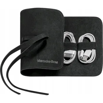 autokoberec MERCEDES Organizér kabelů a vodičů, kůže, originální díl OE
