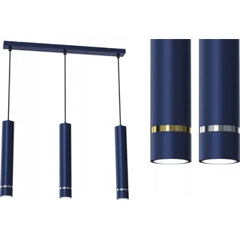 ZÁVĚSNÉ STROPNÍ SVÍTIDLO GRANÁT STŘÍBRO | Jockey TUBA x3 GU10