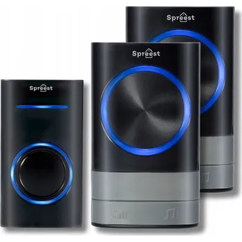 Domovní zvonek Bezdrátový zvonek Spreest s dosahem 200 m a hlasitostí 110 dB